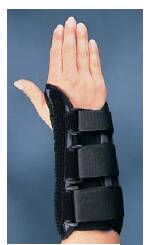 Wrist Brace Premier Aluminum / Foam / Nylon / Plastic / Polyester Left Hand Black
