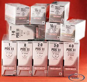 Absorbable Suture with Needle PDS II Polydioxanone PS-1 3/8 Circle Precision Reverse Cutting Needle Size