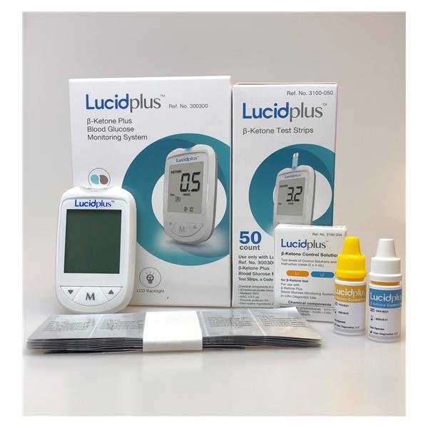 Blood Glucose Meter Lucidplus Stores up to 1000 Results No Coding Required