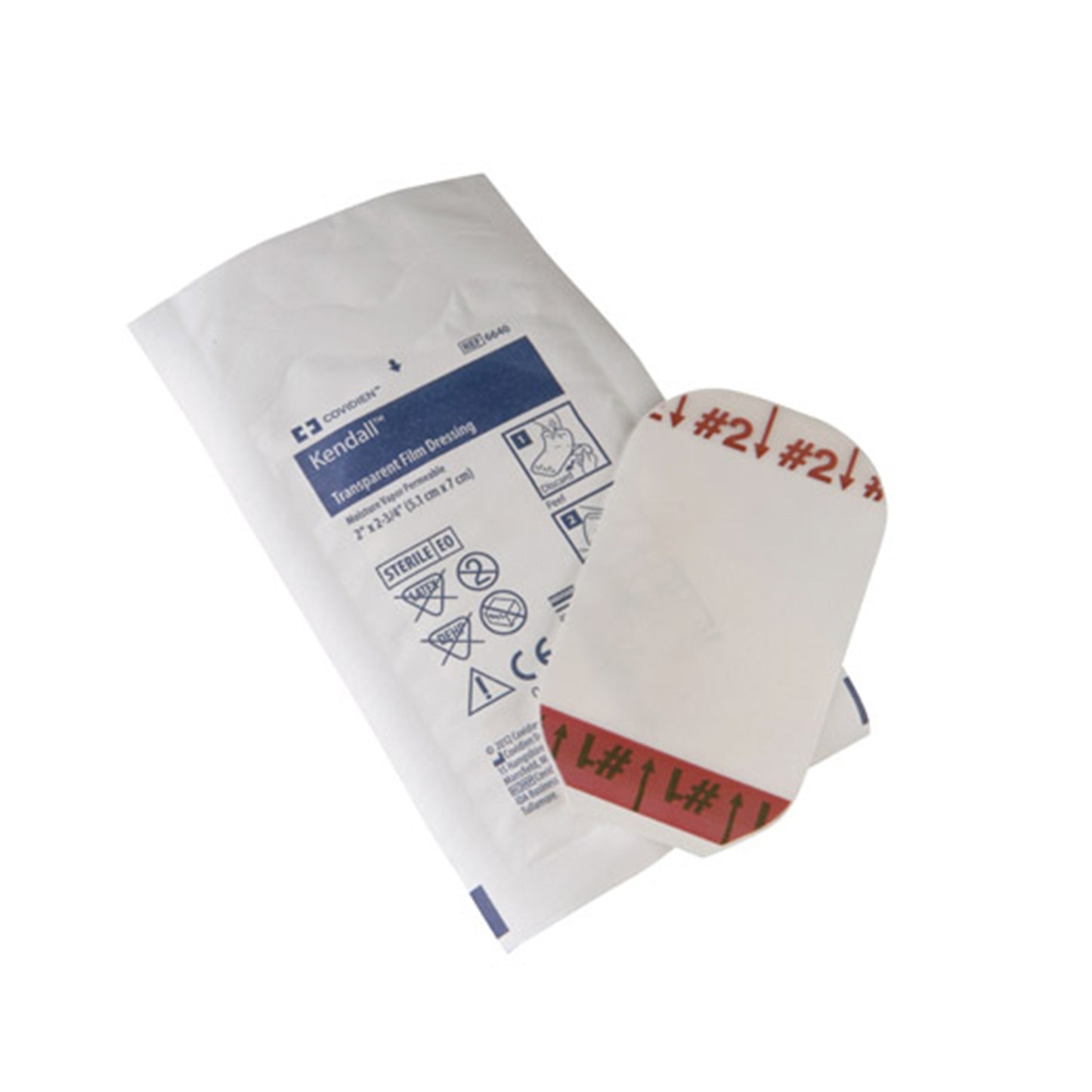 Kendall Transparent Film Dressing 4 x 4-3/4 Inch Sterile 2-Tab Adhesive Film Dressing