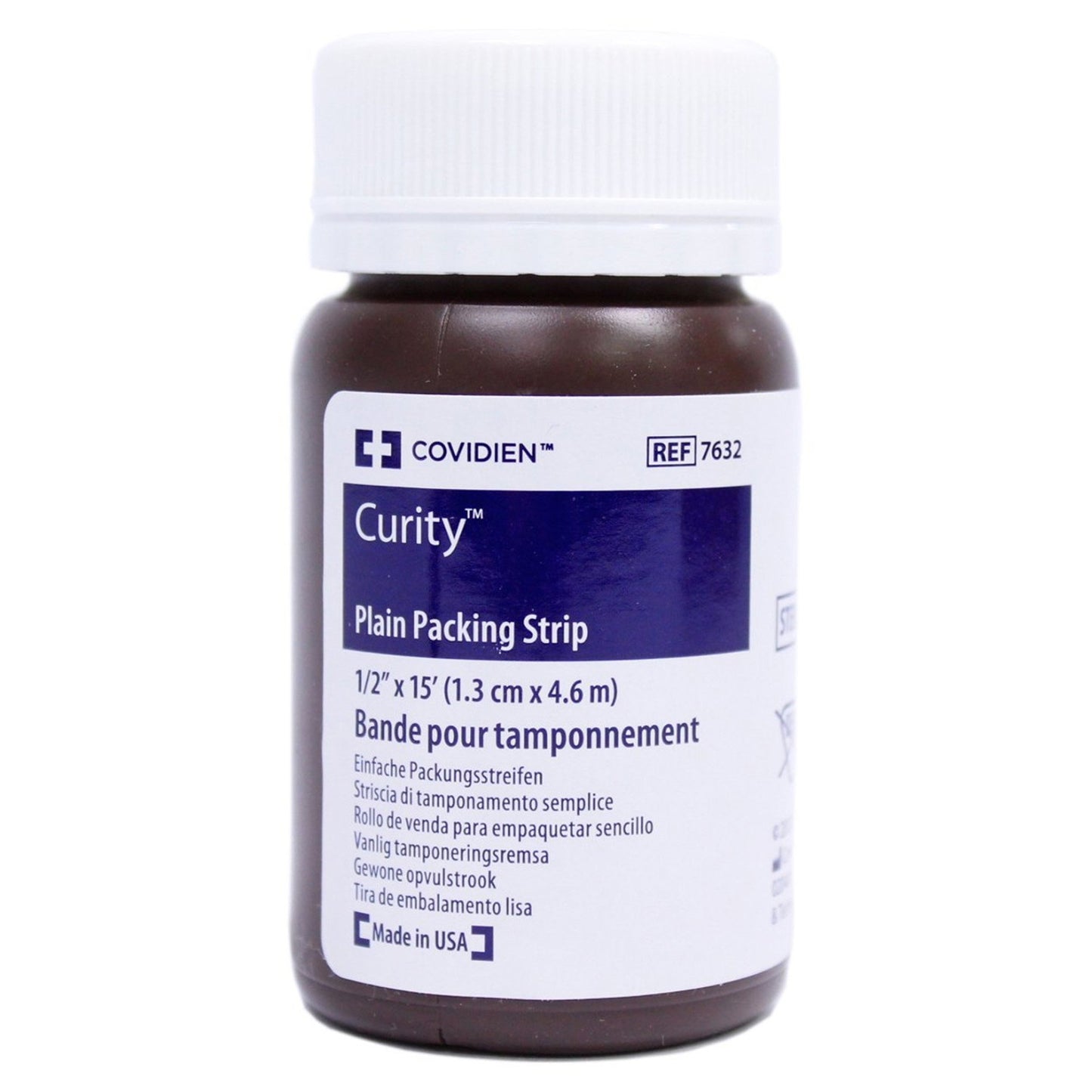 Curity Non-Impregnated Wound Packing Strip Cotton Gauze 1/2 Inch x 5 Yard Sterile