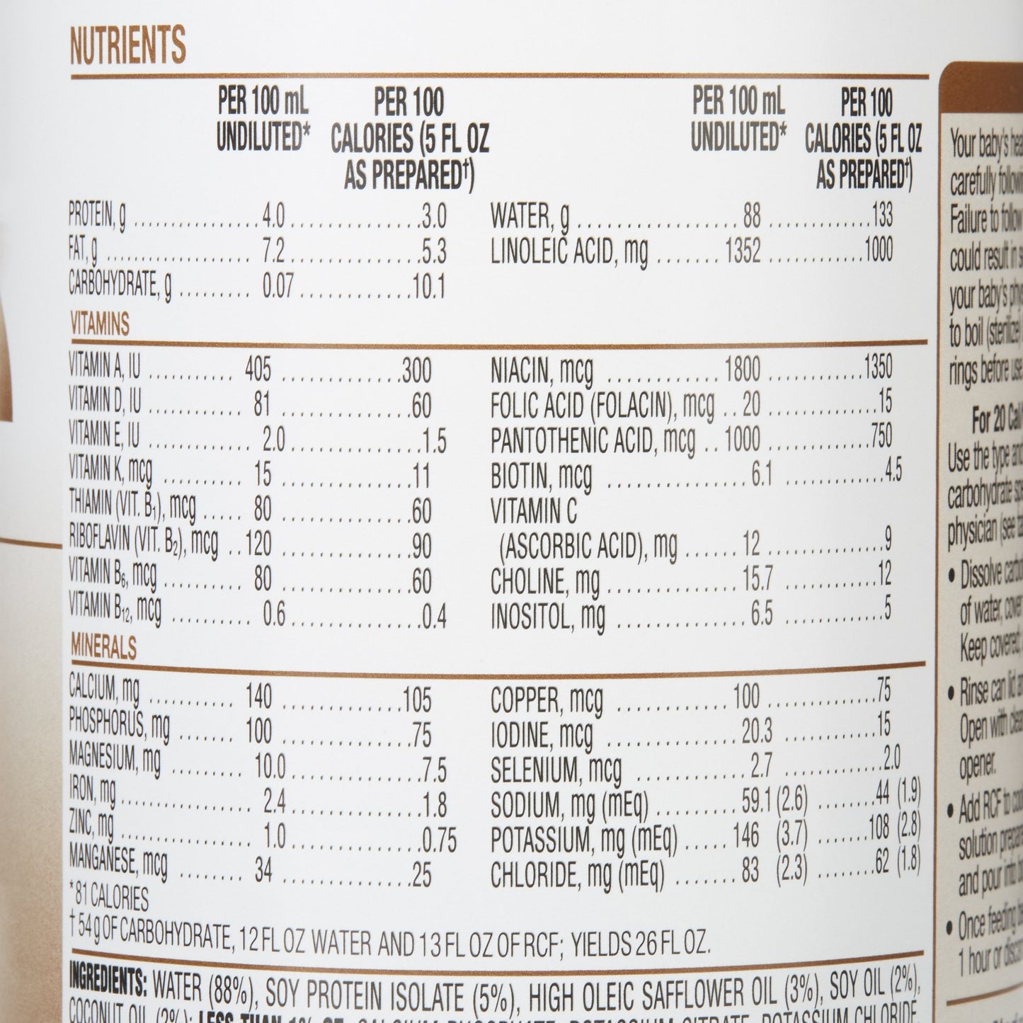 RCF Infant Formula Liquid 13 oz Low Carbohydrate for Seizure Management