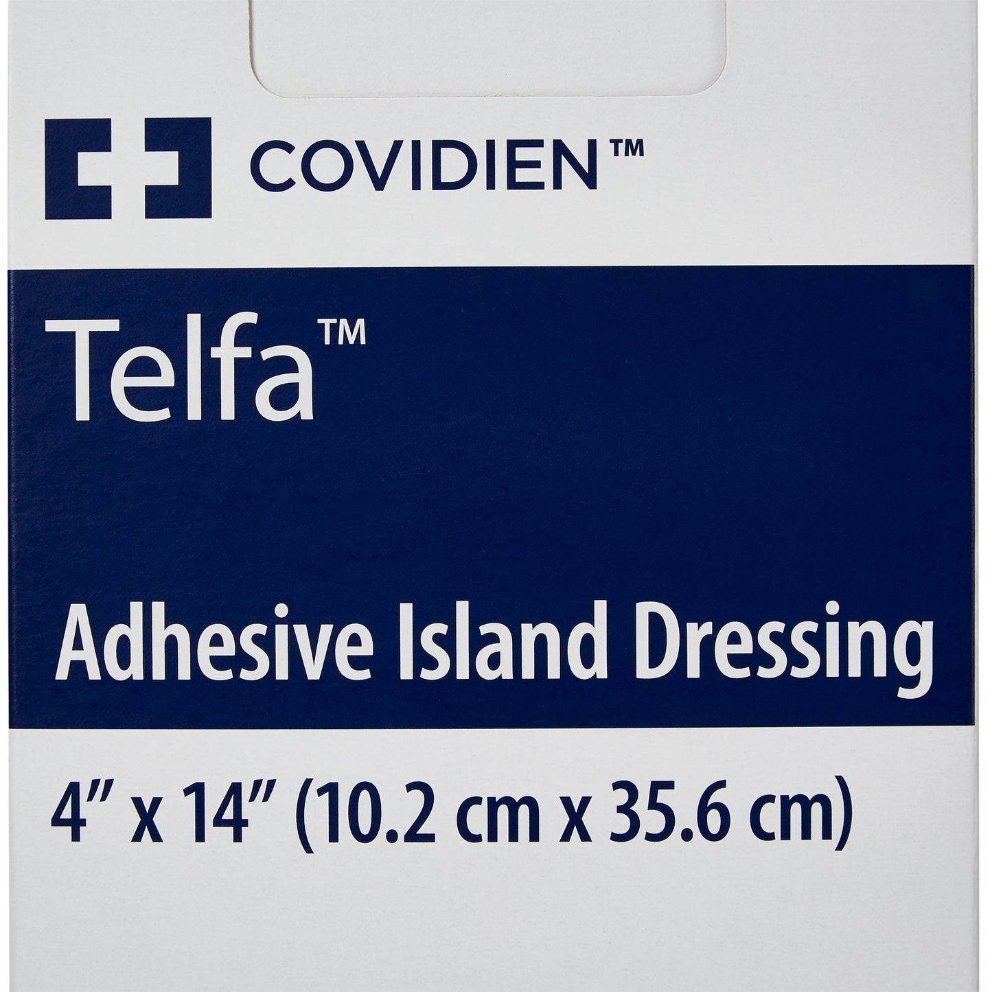 Telfa Island Dressing 4 x 14 Inch Sterile Nonwoven Rectangle