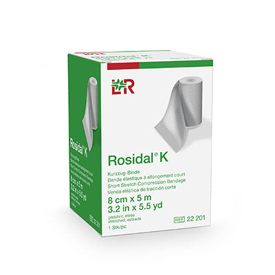 Rosidal K Short Compression Bandage 3.2 Inch x 5.5 Yard High Compression