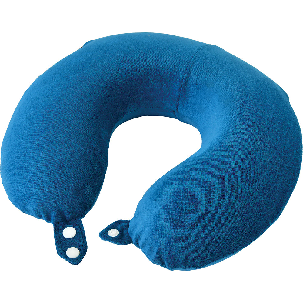Neck Pillow Memory Foam Blue