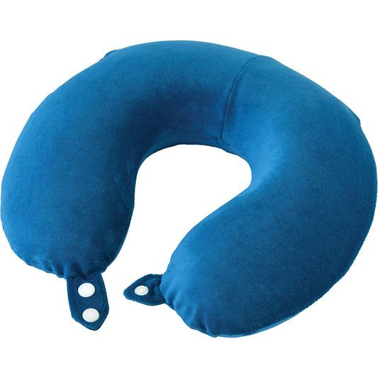 Neck Pillow Memory Foam Blue