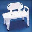 Carex Bath Transfer Bench Fixed Handle 17-1/2 to 22-1/2 Inch Seat Height 400 lbs. Weight Capacity