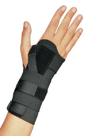 Wrist Brace ProCare Universal CTS Aluminum / Elastic Left or Right Hand Black