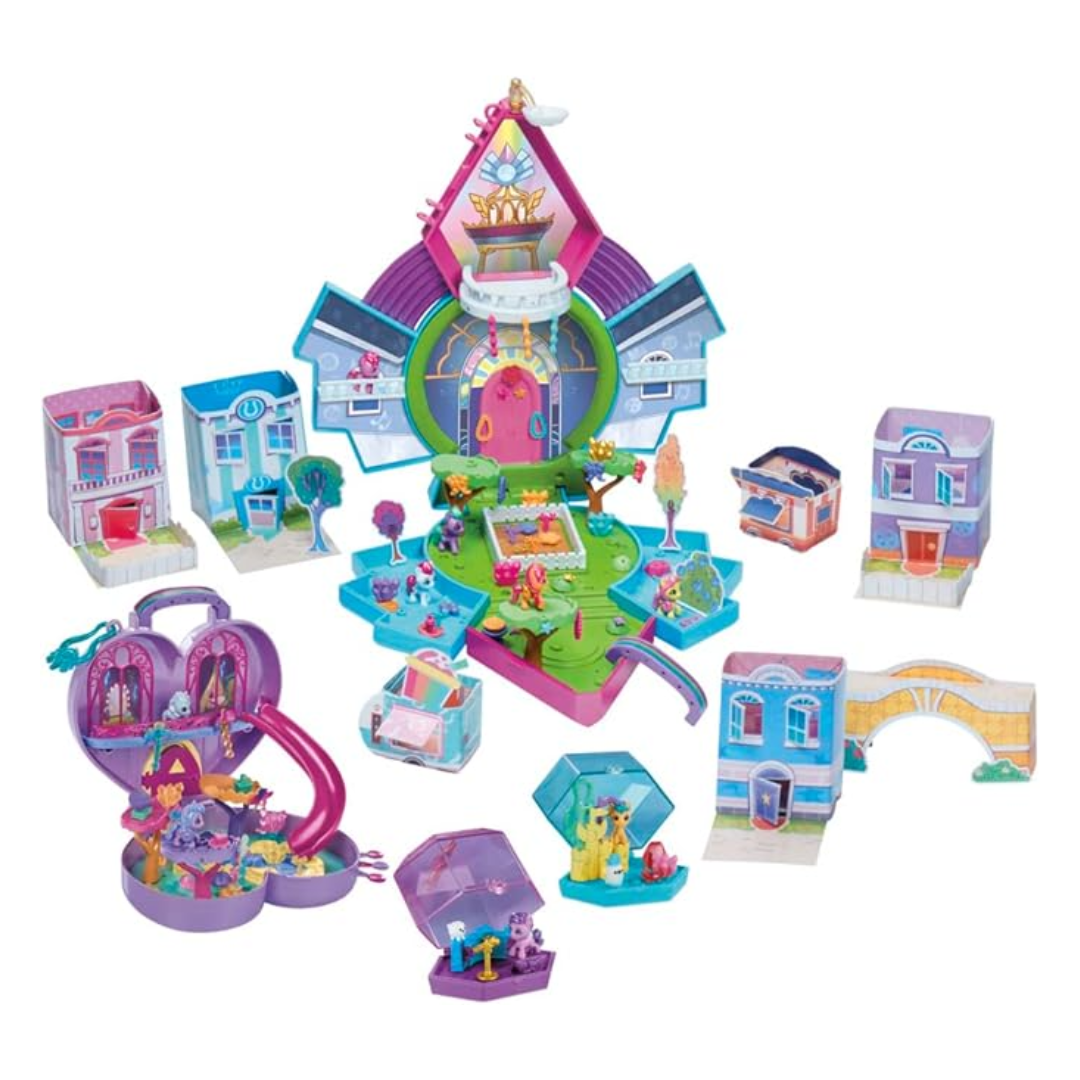 My Little Pony Mini Magic World Playset – Mini Equestria Collection with 120+ Pieces for Kids Ages 5+