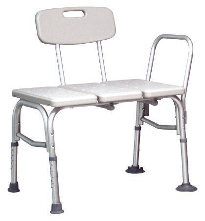 Lumex Maxi-Drain Bath Transfer Bench Side Arm 22-1/4 Inch Seat Height 350 lbs. Weight Capacity