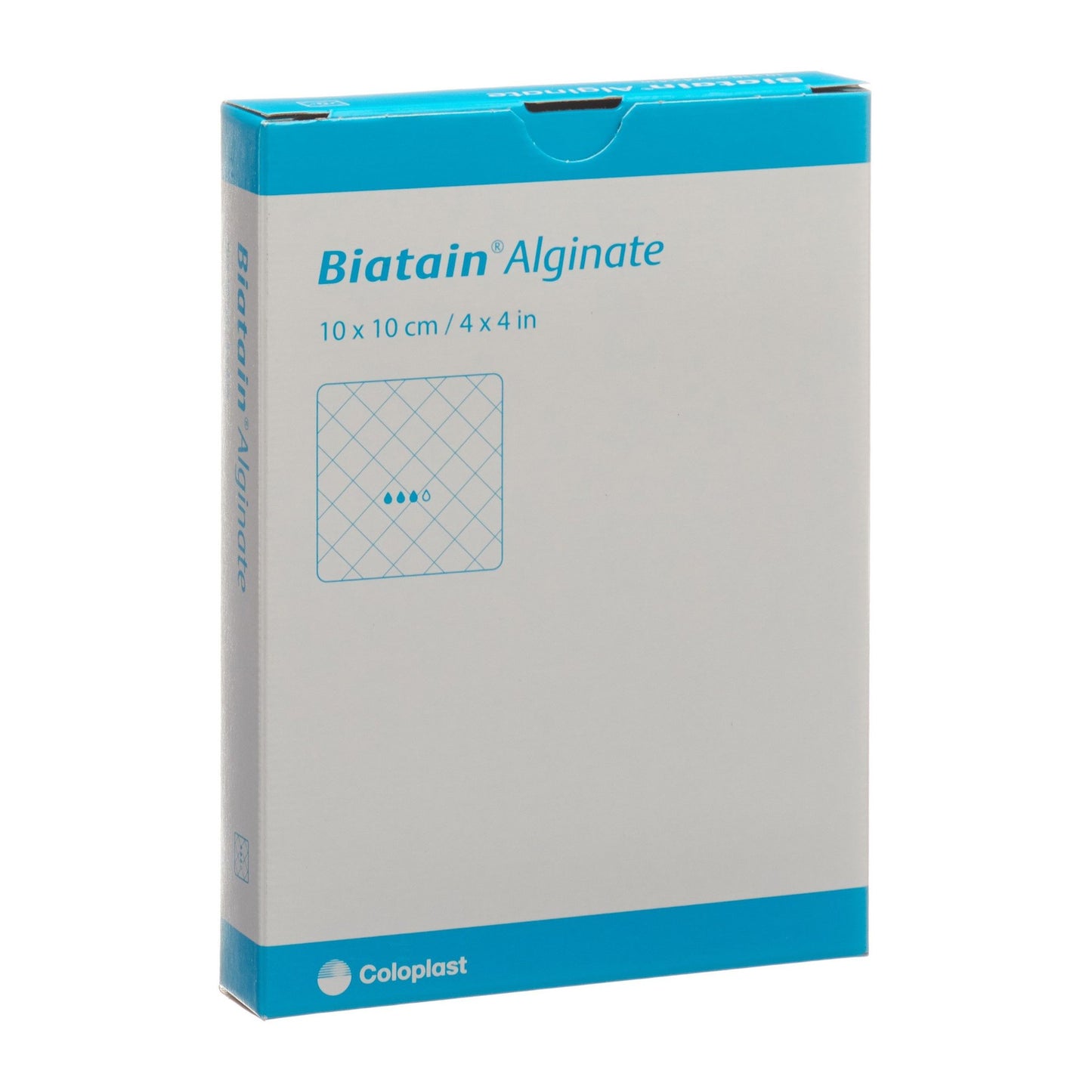 Biatain Calcium Alginate CMC Dressing 4 x 4 Inch Sterile Square Wound Dressing
