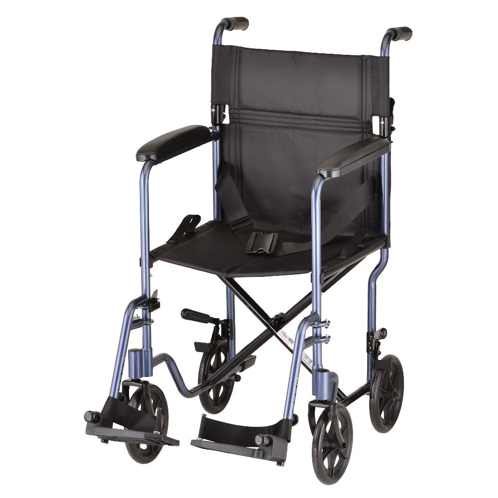 Lightweight Transport Chair - 19" With Swing Away Footrest
