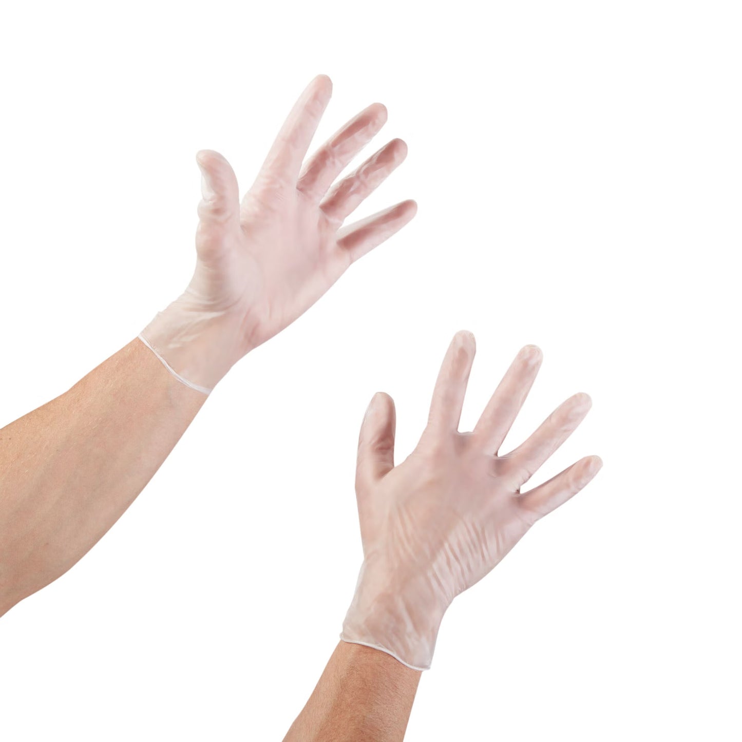 McKesson Vinyl Exam Gloves X-Large Clear NonSterile