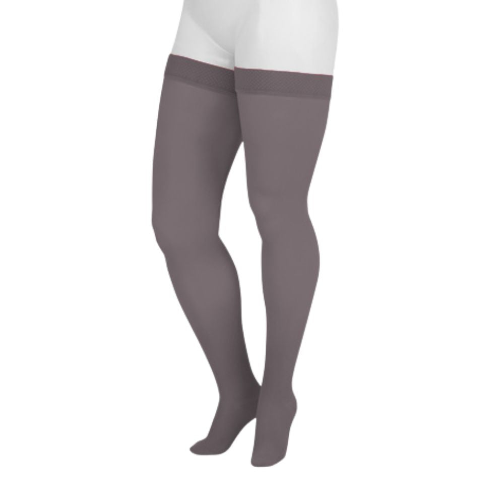 Juzo Dynamic Compression Stockings Tigh High 30-40 mmHG Full Foot with Silicone Top Band
