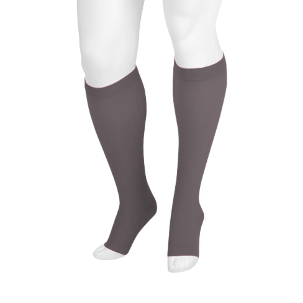 Juzo Dynamic Compression Stockings Knee High Max 30-40 mmHG Short Open Toe 3.5cm with Silicone Top Band