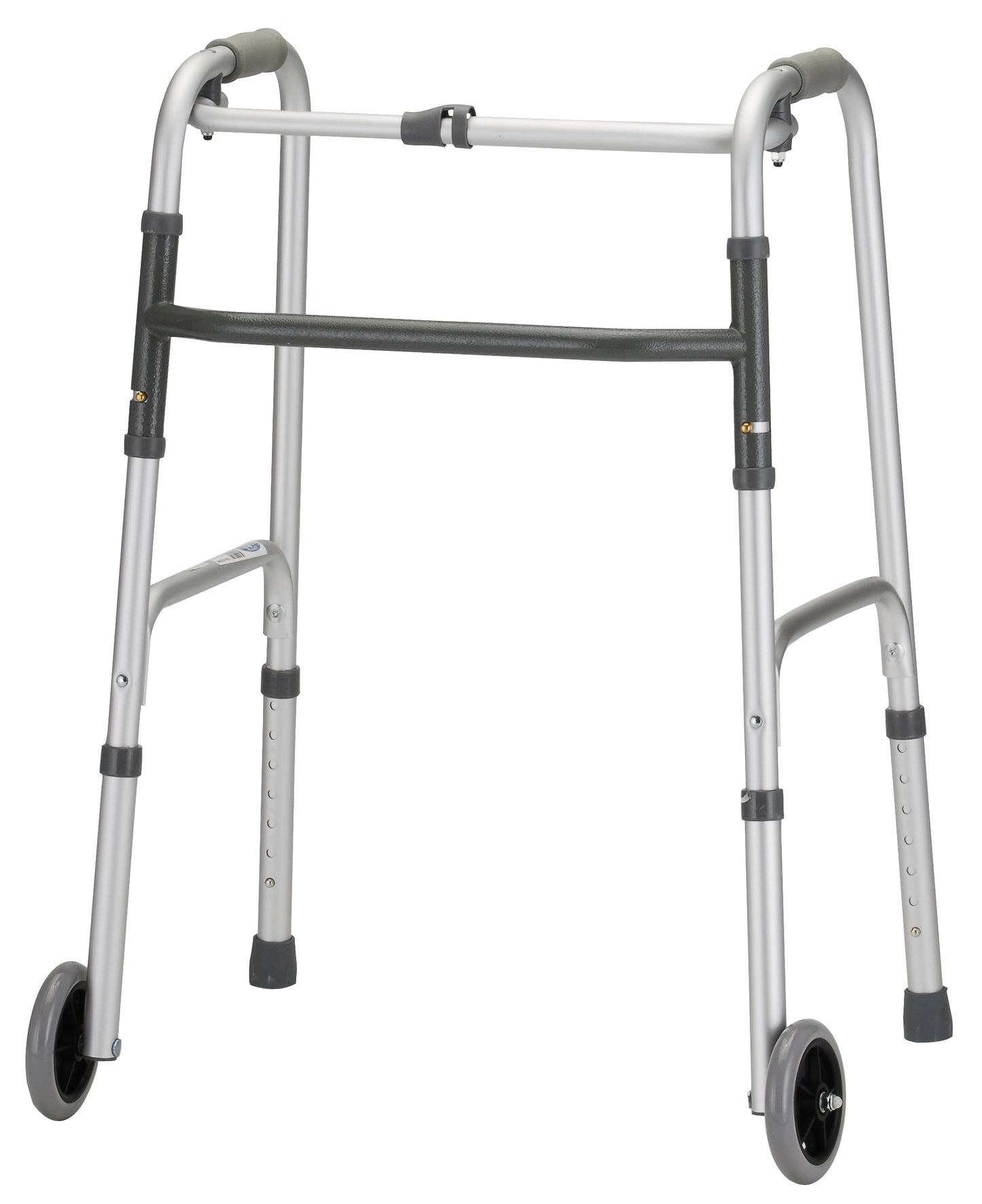 Folding Walker With 5" Wheels - Adult
