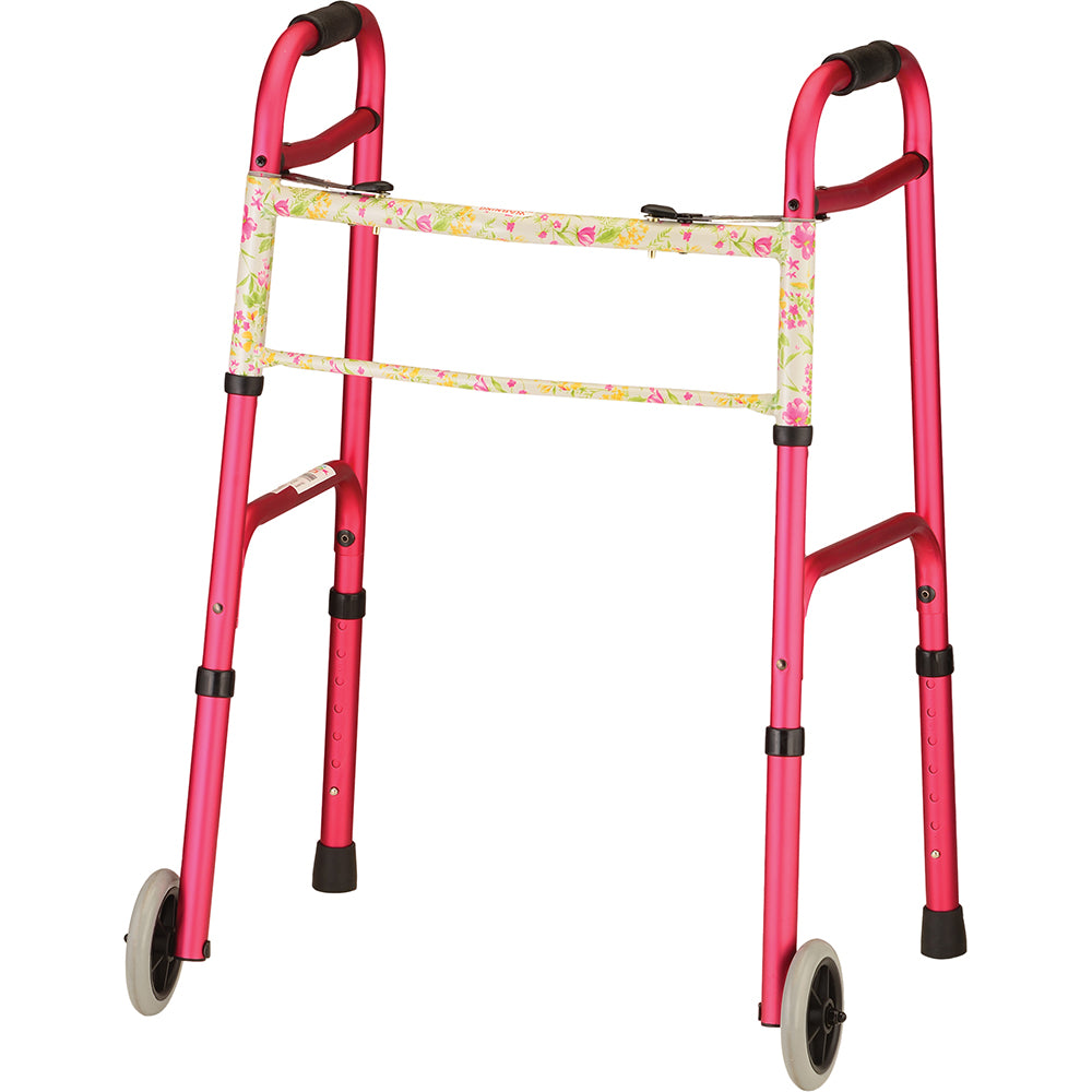 Folding Walker With 5" Wheels