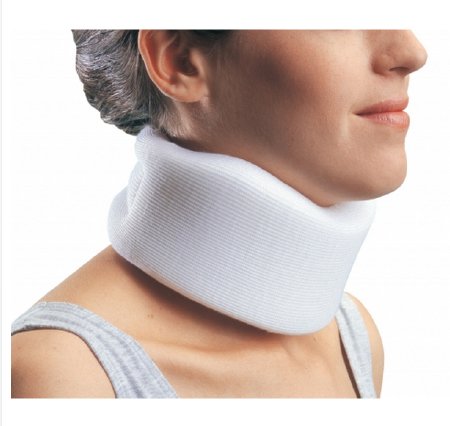 Cervical Collar ProCare Universal Contoured / Medium Density Adult One Size Fits Most One-Piece 3 Inch Height 24 Inch Length 10-1/2 to 24 Inch Neck Circumference