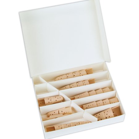 Finger Splint Kit Plastalume Stax 30 Assorted Sizes Without Fastening Left or Right Hand Beige