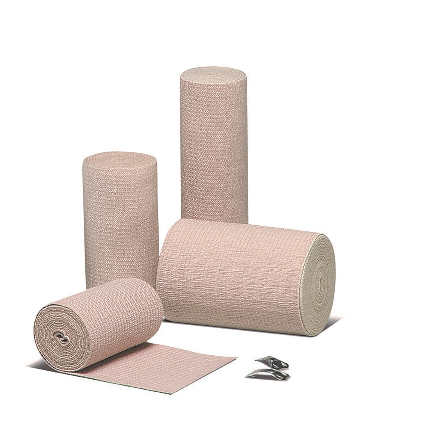 Econo-Wrap LF Elastic Bandage 2 Inch x 4-1/2 Yard Tan NonSterile with Clip Closure