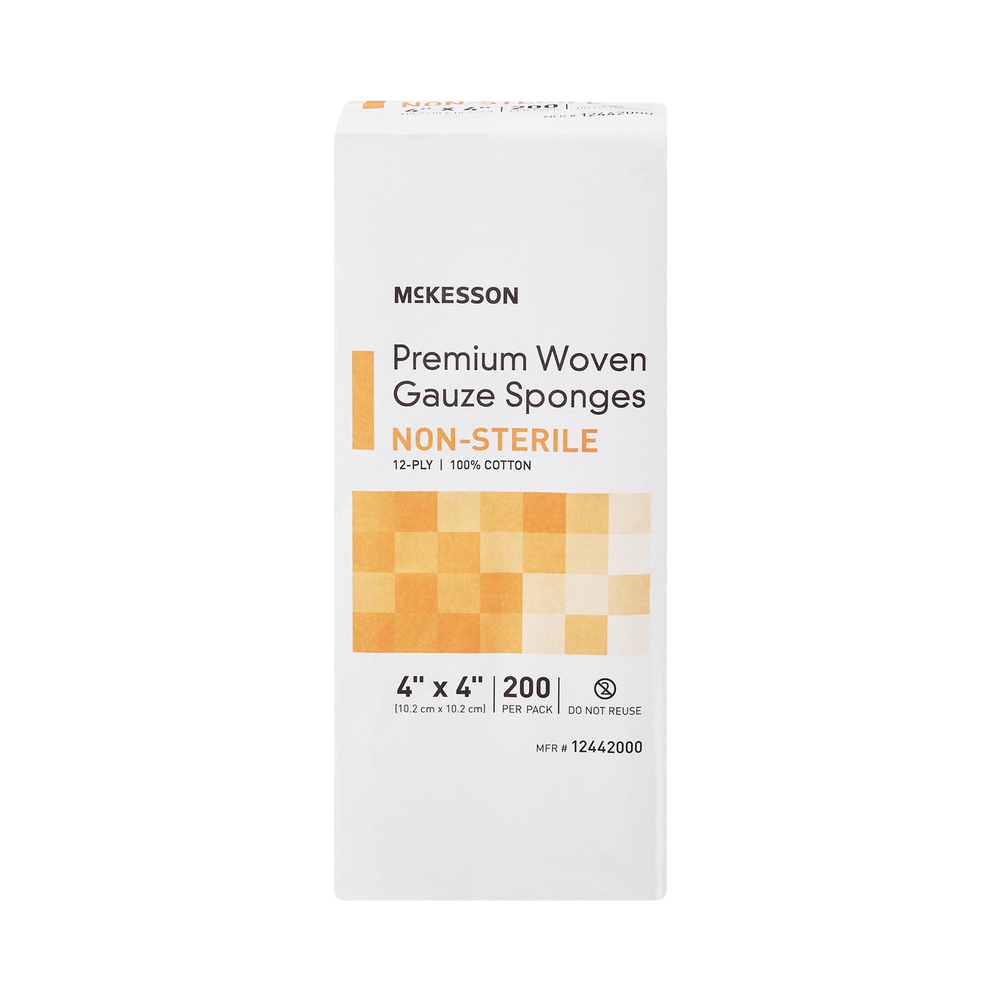 McKesson Gauze Sponge 4 x 4 Inch 12-Ply NonSterile Cotton Dressing