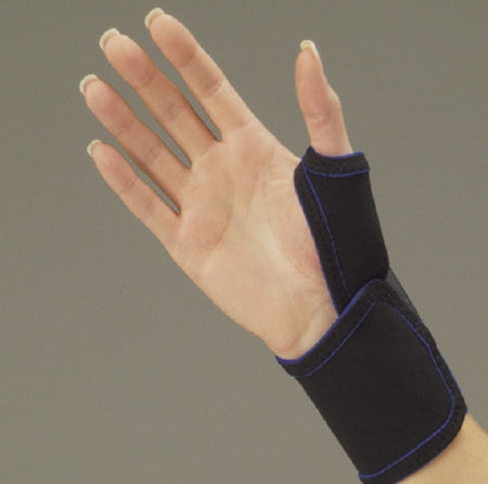 Thumb Splint Thermo-Form Hook and Loop Closure Right Hand Black