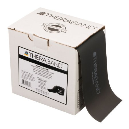 Exercise Resistance Band TheraBand Black 6 Inch X 25 Yard X-Heavy Resistance