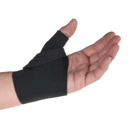Thumb CMC Restriction Splint Comfort Cool Adult Wrap Around Strap Left or Right Hand Black