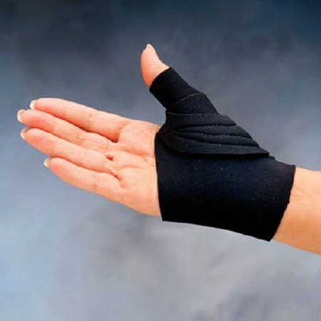 Thumb CMC Restriction Splint Comfort Cool Adult Wrap Around Strap Left or Right Hand Black
