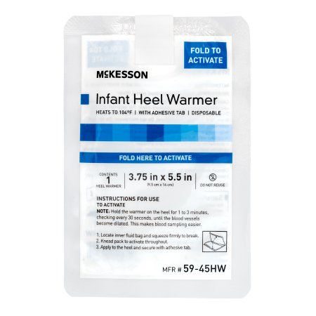 Instant Infant Heel Warmer McKesson Heel Nylon Cover / Polyethylene Disposable