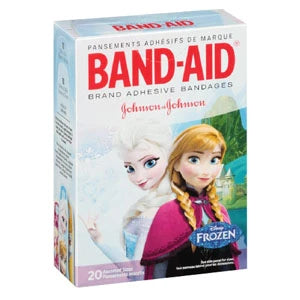 Band-Aid Adhesive Strip – Plastic Kid Design (Frozen), Sterile