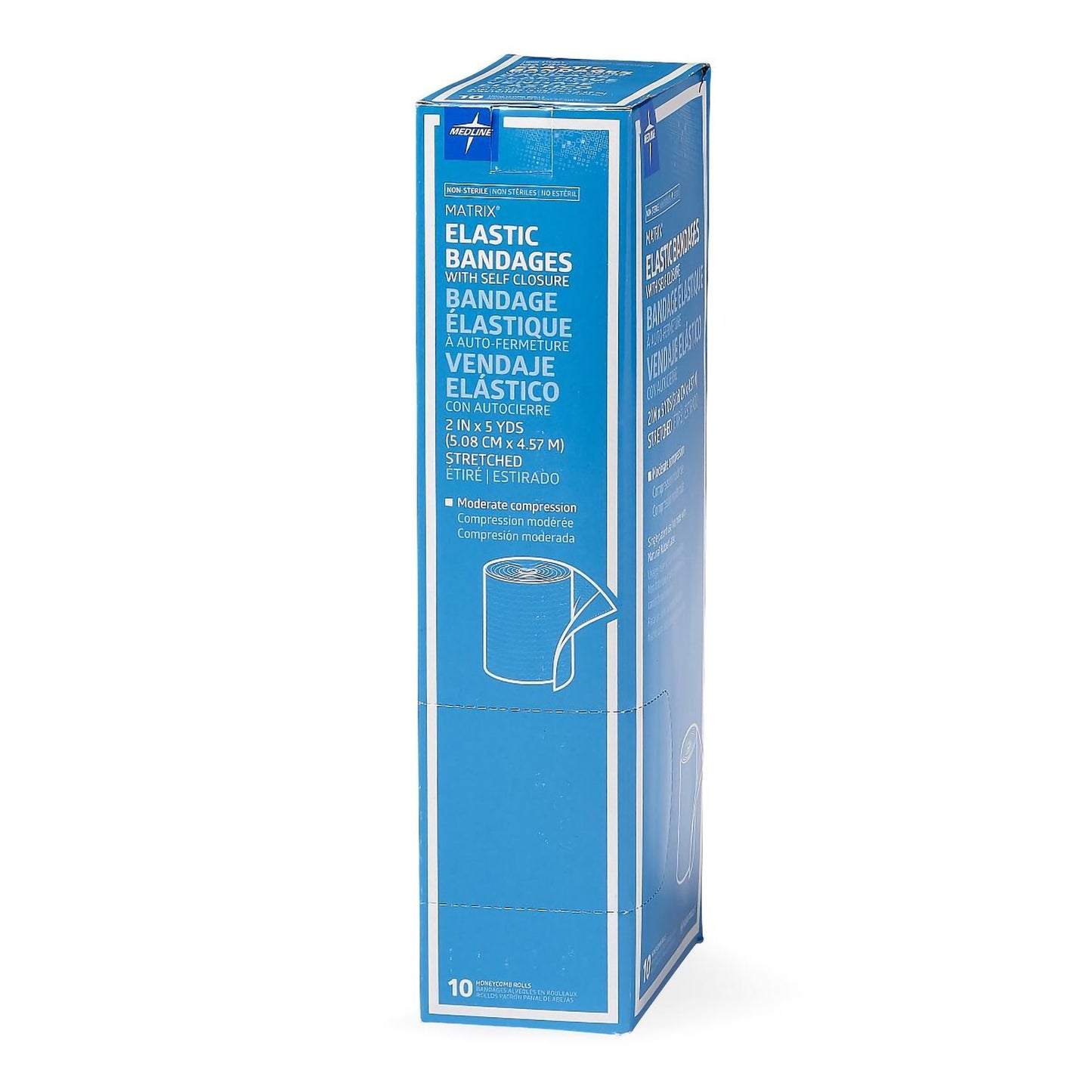 Matrix Elastic Bandage, 2 Inch x 5 Yard, Double Hook & Loop, Medium Compression – NonSterile