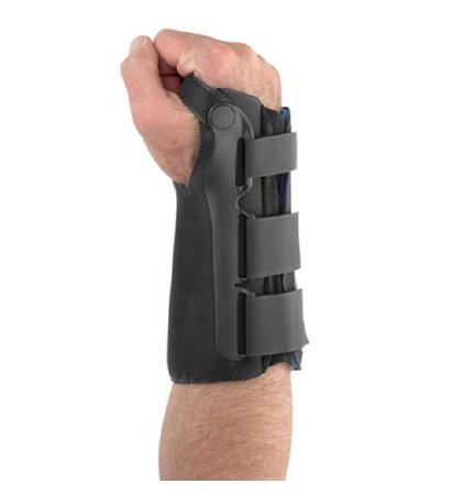 Wrist Brace Ossur Exoform Aluminum / Plastic Left Hand Black X-
