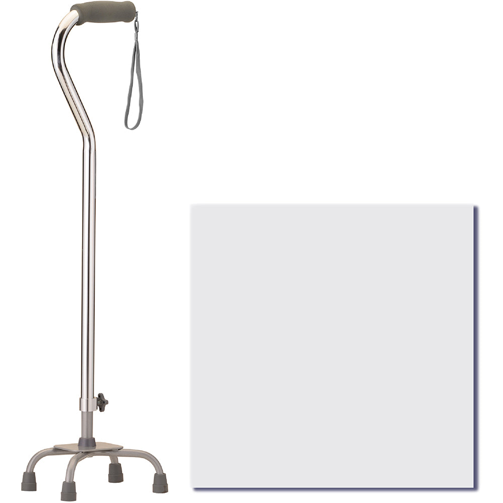 Bariatric Quad Cane Large Base With Offset Handle