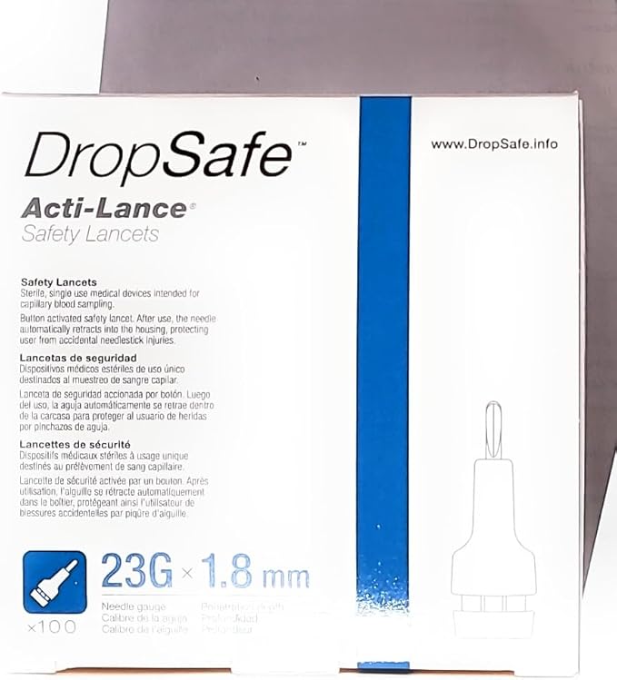 Safety Lancet Self Destructive Mechanism Push Button Activation Finger