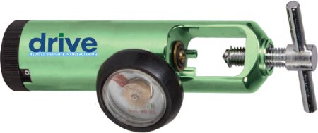 Drive Mini Oxygen Regulator Click Style 0 - 8 LPM Barb Outlet CGA-870