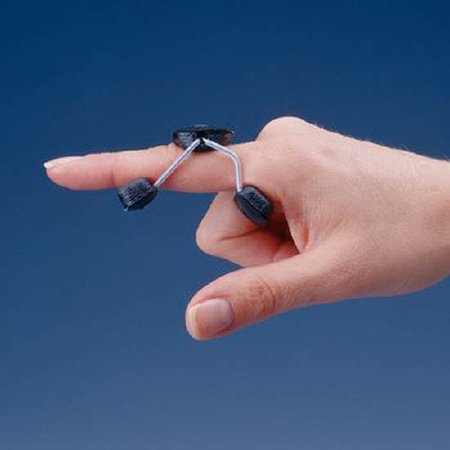 Extension Finger Splint Rolyan Sof-Stretch Short Medium Without Fastening Left or Right Hand White