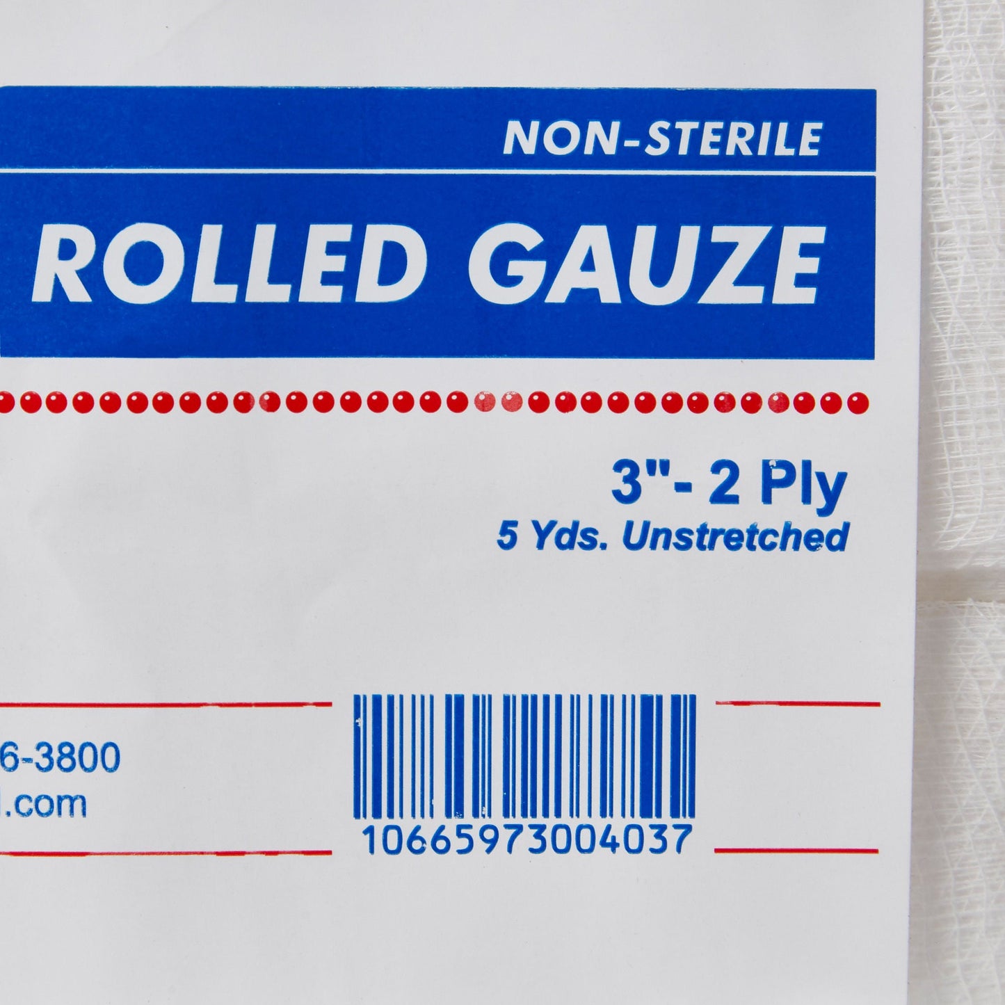 Dukal Conforming Bandage 3 Inch x 5 Yard 2-Ply NonSterile