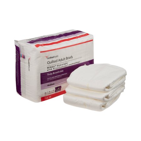 Unisex Adult Incontinence Brief Wings Overnight
