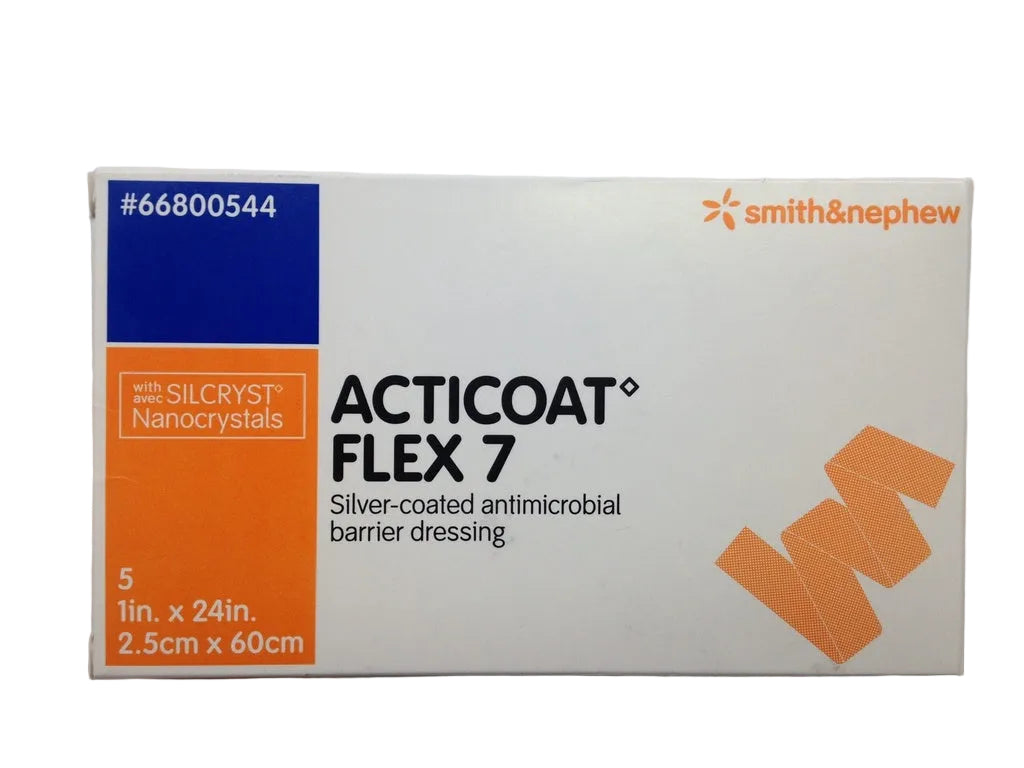 Acticoat Flex 7 Silver Barrier Dressing 1 x 24 Inch Rope Sterile