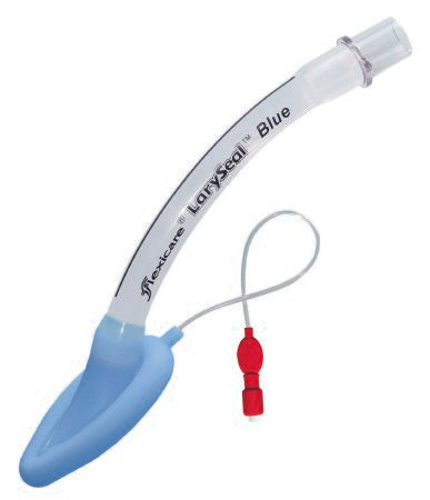 Curved Laryngeal Mask LarySeal Blue Size 3 20 mL Cuff Silicone Single Patient Use Sterile