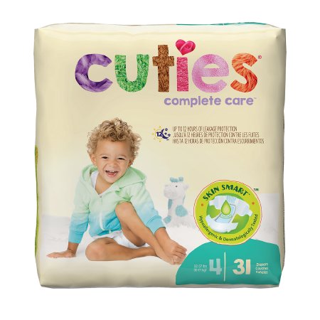 Cuties Complete Care Baby Diapers – Disposable, Heavy Absorbency