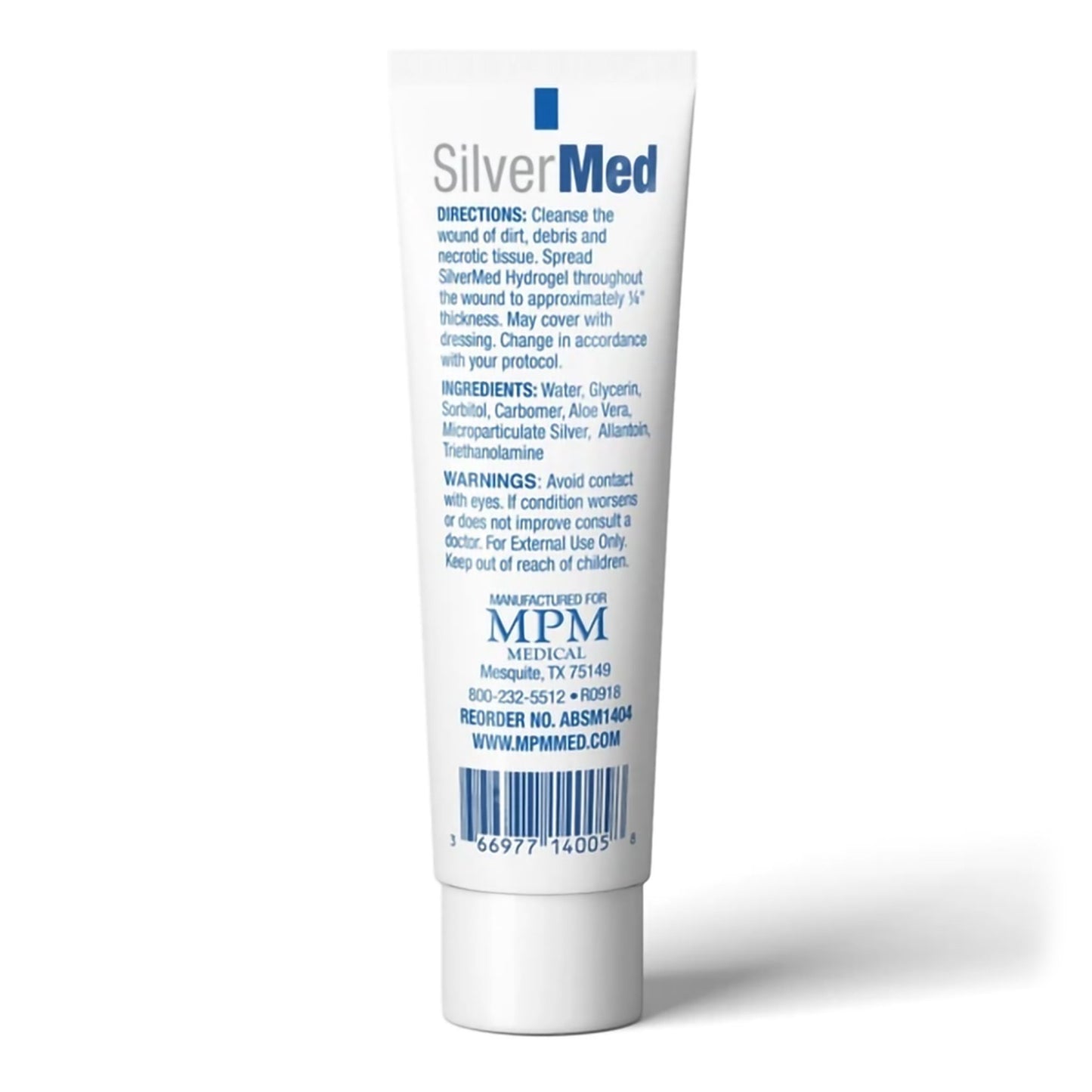 Silver Med Silver Wound Gel 0.5 oz – Antimicrobial Wound Care Gel