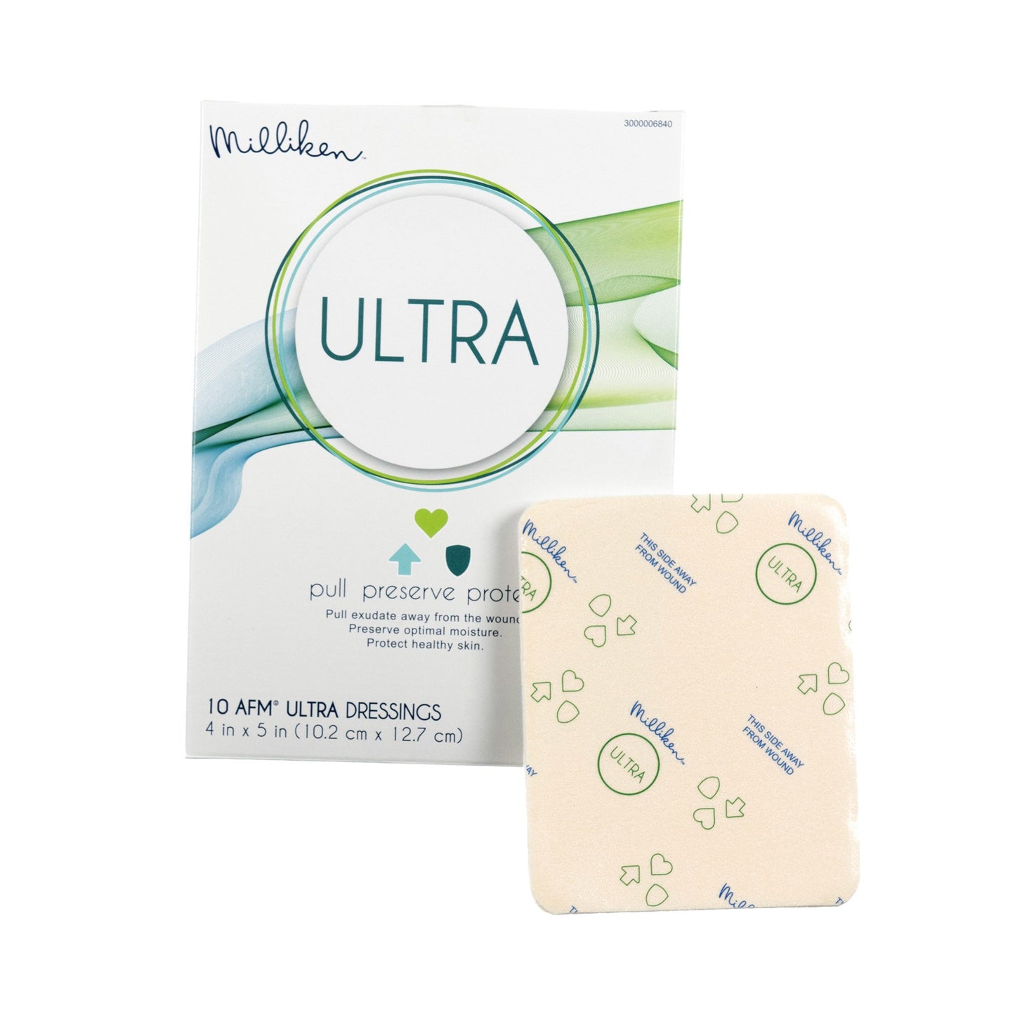 ULTRA Foam Dressing 4 x 5 Inch – Sterile, Nonadhesive, Film Backing