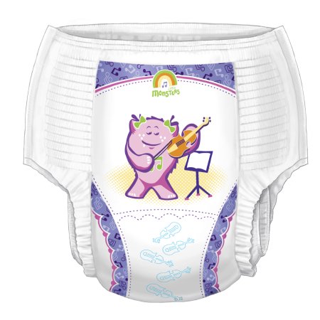 Female Youth Training Pants – Curity Pull-On with Tear-Away Seams, Disposable Heavy Absorbency