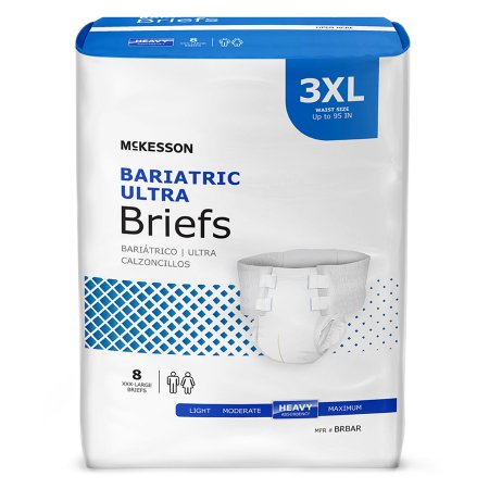 Unisex Adult Incontinence Brief McKesson Ultra Bariatric