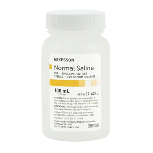 McKesson USP Normal Saline Irrigation Solution - Sodium Chloride 0.9%, Sterile Wound Treatment