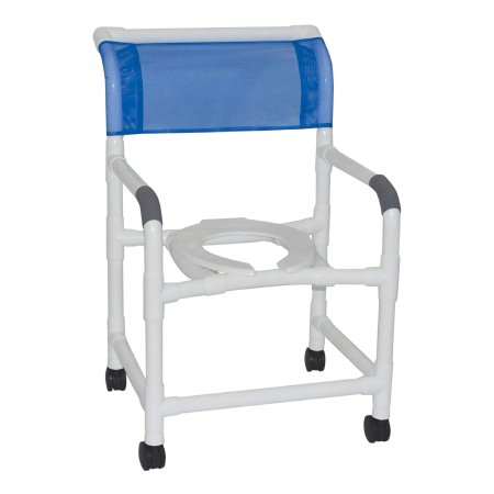 Commode / Shower Chair 100 Series PVC Frame 375 lbs. Weight Capacity