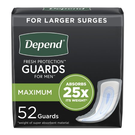 Bladder Control Pad Depend Fresh Protection for Men