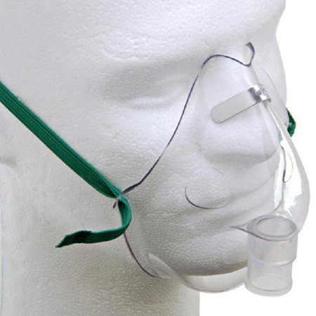 Aerosol Mask Elongated Style Adult One Size Fits Most Adjustable Head Strap